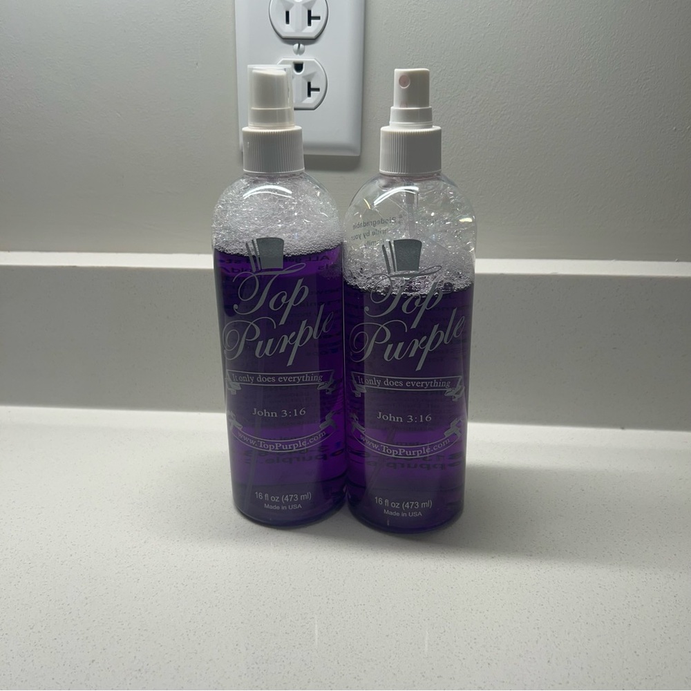 Lot Of 2 Top Purple Jewelry and More Cleaner 16 Oz Each SOME GONE